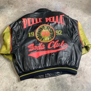 Vintage 1992 Marc Buchanan Pelle Pelle Soda Club Anniversary Jacket